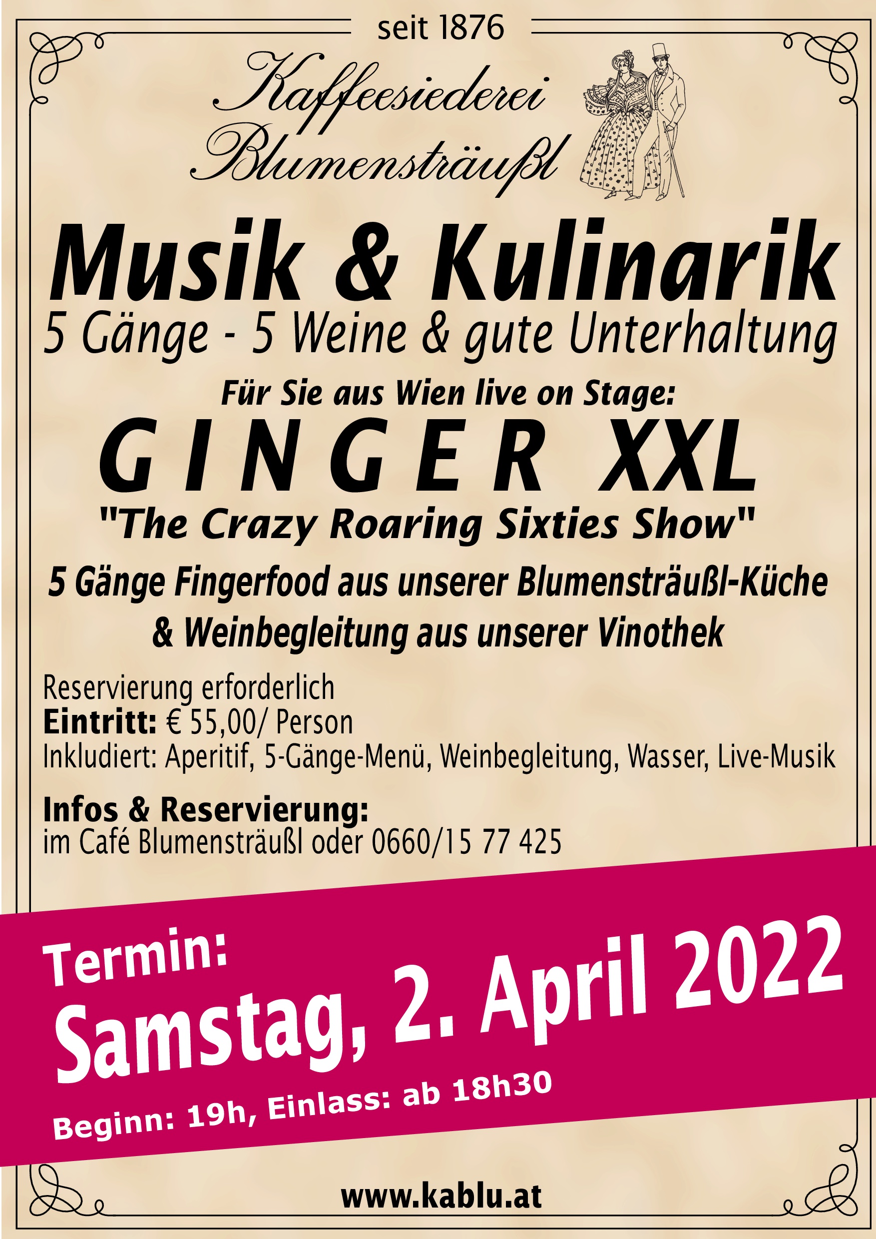 Musik - Kulinarik 2022 Frühjahr