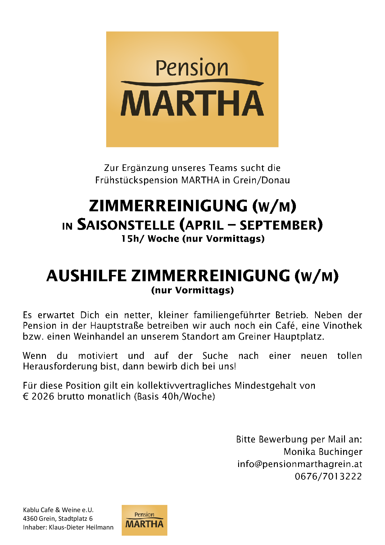 Anschreiben Mitarbeiter MARTHA 2026